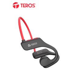 AUDÍFONO DE CONDUCCIÓN DE AIRE, ROJO Y GRIS