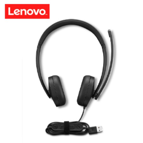 AURICULARES STEREO CON MICRÓFONO LENOVO GEN 2, INTERFAZ USB-ALOS AURICULARES EST