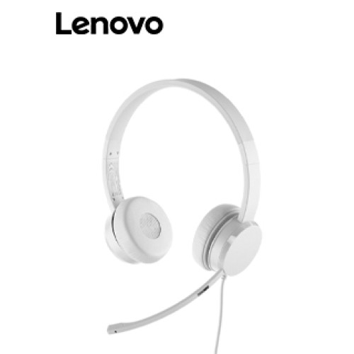 AURICULARES ESTEREO CON MICROFONO LENOVO 110, INTERFAZ USB TIPO-A, COLOR CLOUD GREY (