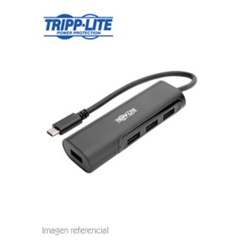 HUB USB TYPE-C, PORTÁTIL TRIPP-LITE U460-004-4AB,4 PUERTOS USB 3.1, THUNDERBOLT, 5 GB