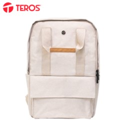 BACKPACK TEROS CITY II BEIGE TE-9026BG,PARA NOTEBOOKS DE HASTA 15.6NUEVA MOCHIL