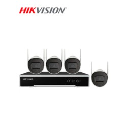 KIT DE MONITOREO HIKVISION (1 NVR WI-FI DE 4 CANALES + 4 CAMARAS WI-FI DE 2 MP).