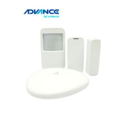 KIT DE ALARMA DE SEGURIDAD ADVANCE ART-ARC2000B-03, WIFI, DETECTOR, CONTROL REMOTO.