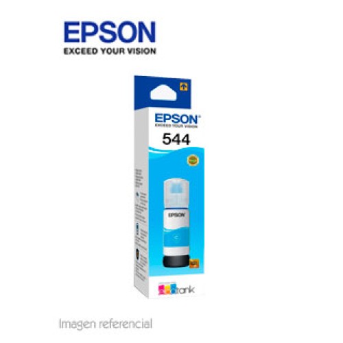BOTELLA DE TINTA EPSON T544220-AL, COLOR CIAN, CONTENIDO 65ML.PARA IMPRESORAS EP