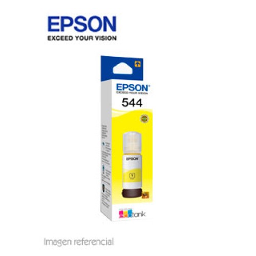 BOTELLA DE TINTA EPSON T544420-AL, COLOR AMARILLO, CONTENIDO 65ML.PARA IMPRESORA