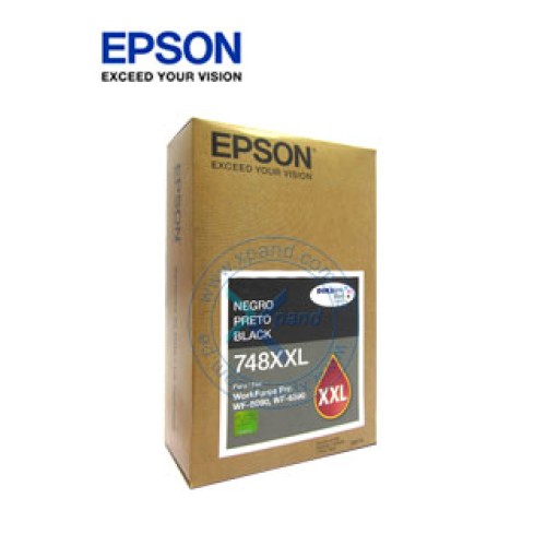 CARTUCHO DE TINTA COLOR NEGRO, EXTRA ALTA CAPACIDAD, EPSON 748XXL.PRESENTACIÓN E CARTUCHO DE TINTA COLOR NEGRO, EXTRA ALTA CAPACIDAD, EPSON 748XXL.PRESENTACIÓN E