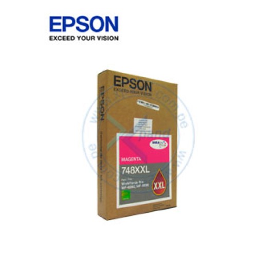 CARTUCHO DE TINTA EPSON 748XXL, MAGENTA, ALTO RENDIMIENTO, PARA EPSON WORKFORCE PRO.