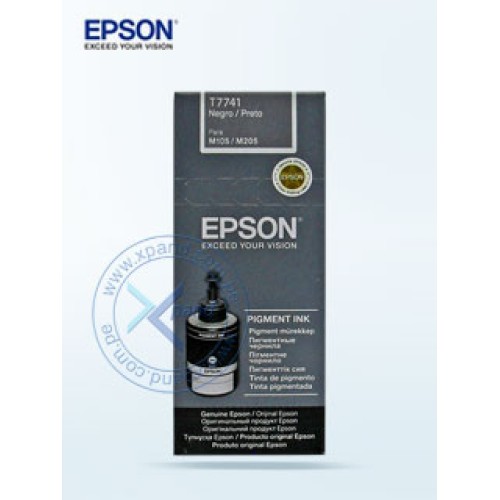 BOTELLA DE TINTA EPSON 774 (T774120), 140ML, TINTA NEGRA, PARA IMPRESORAS EPSON WORKF