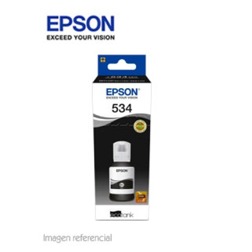 BOTELLA DE TINTA EPSON T534120-AL, COLOR NEGRO, CONTENIDO 120ML.IMPRESORA EPSON 