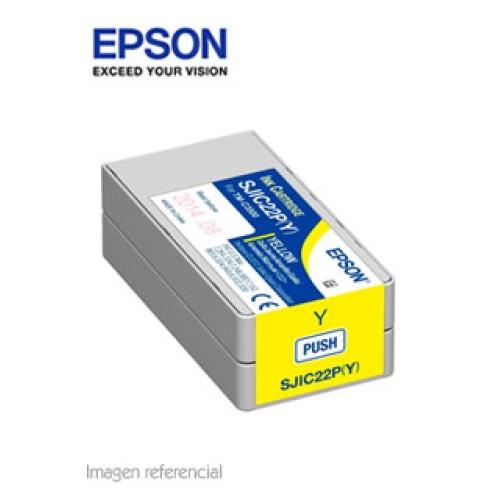 CARTUCHO DE TINTA EPSON COLOR AMARILLO PARA IMPRESORAS EPSON TM-C3500.