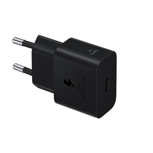 ADAPTADOR DE CARGA RÁPIDA USB-C (25W) CON CABLE, COLOR NEGROEL NUEVO ADAPTADOR D