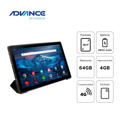 TABLET ADVANCE SMARTPAD SP5706, 10.1 WXGA IPS, T310 2.00GHZ, 4GB RAM, 64GB, ANDROID 