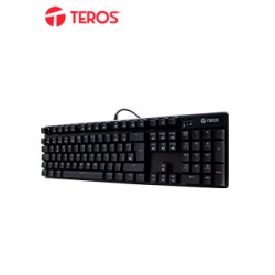 TECLADO MECÃ¡NICO TE-4068G, RETROILUMINACIÃ³N RAINBOW, USB 2.0, ESPAÃ±OL, COLOR NEGRO