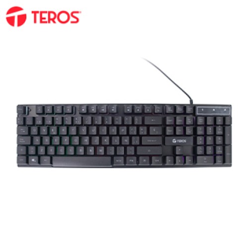 TECLADO GAMER TEROS TE-4072G, RGB, USB, NEGRODESCUBRE EL TECLADO GAMER TEROS TE-