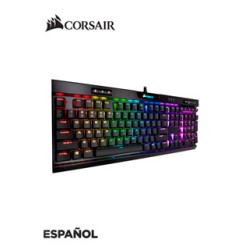 TECLADO CORSAIR K70 RGB , MECÁNICO, MULTIMEDIA, USB, RETROILUMINADO.EL CORSAIR K
