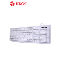 TECLADO ESTÃ¡NDAR TE-4069S, MULTIMEDIA, USB 2.0, ESPAÃ±OL, COLOR BLANCOEL TECLADO 
