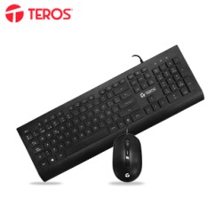 KIT TECLADO Y MOUSE TEROS TE-5010CS, USB, 1000-2000 DPI, 4 BOTONES, 105, TECLA FN, NE KIT TECLADO Y MOUSE TEROS TE-5010CS, USB, 1000-2000 DPI, 4 BOTONES, 105, TECLA FN, NE