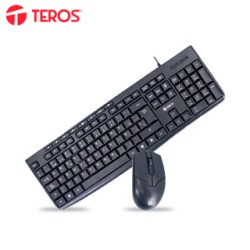 KIT TECLADO Y MOUSE TEROS TE-5012S, USB, 1000 DPI, 3 BOTONES, 105 + 8 TECLAS, NEGRO KIT TECLADO Y MOUSE TEROS TE-5012S, USB, 1000 DPI, 3 BOTONES, 105 + 8 TECLAS, NEGRO
