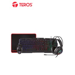 KIT GAMER TEROS TE-4063N, TECLADO MULTIMEDIA, MOUSE, HEADSET, MOUSE PADLLEVA TU KIT GAMER TEROS TE-4063N, TECLADO MULTIMEDIA, MOUSE, HEADSET, MOUSE PADLLEVA TU