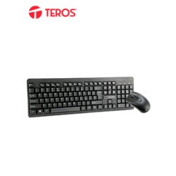 KIT INALÁMBRICO TECLADO + MOUSE TEROS TE-4061N, 2.4GHZ, RECEPTOR NANO USB, NEGRO