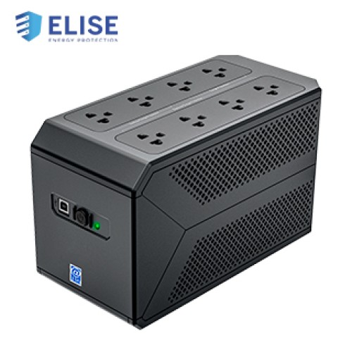 UPS INTERACTIVO ELISE SERIE POWER PBOX-650, 650VA, 360WEL UPS ELISE PBOX-650 ES 