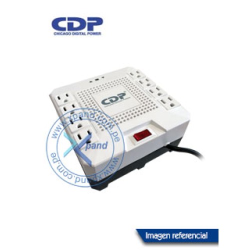 REGULADOR DE VOLTAJE CDP RC-AVR PRO 1808I, 1800VA, 1000W, 220V, 8 TOMACORRIENTES.