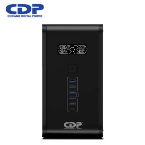 UPS INTERACTIVO CDP (CHICAGO DIGITAL POWER) R-SMART 751I, 750VA / 375WES UN UPS 