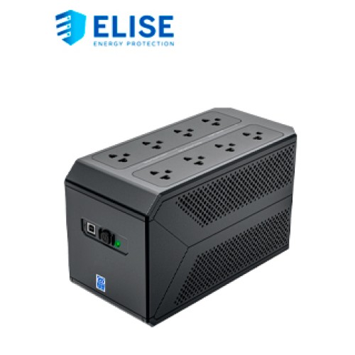 UPS INTERACTIVO ELISE SERIE POWER BOX, 1050VA / 600W, PUERTO INTELIGENTE USB-HID.