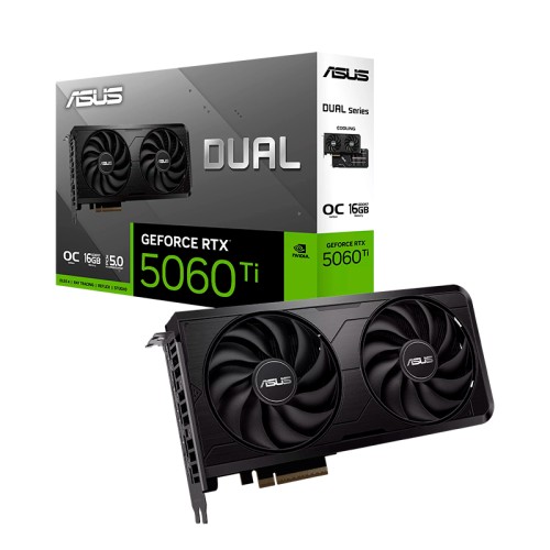 TARJETA DE VIDEO ASUS DUAL-RTX5060TI-O16G-EVO, 16GB GDDR7, PCIE GEN 5.0PUERTOS: 