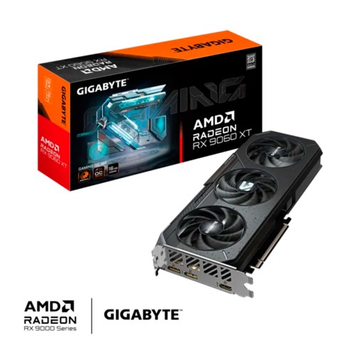 TARJETA DE VIDEO GIGABYTE RADEON RX 9060 XT GAMING OC 16G, 16 GB GDDR6, PCI-E 5.0