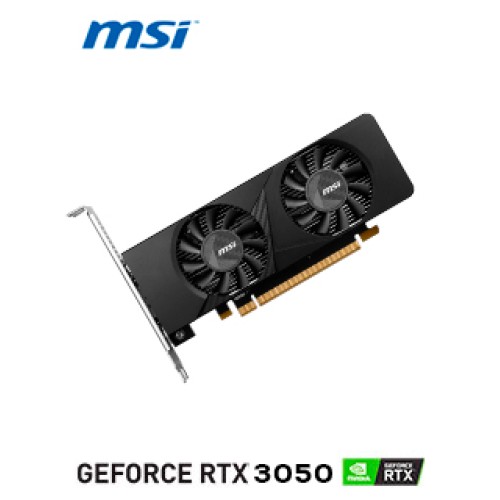 TARJETA DE VIDEO MSI GEFORCE RTX 3050 LP 6G OC, 6GB GDDR6, PCI-EXPRESS GEN 4.0PU