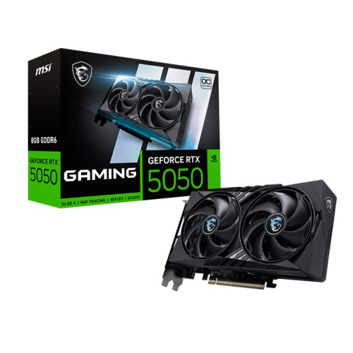 TARJETA DE VIDEO MSI GEFORCE RTX 5050 8G GAMING OC, 8 GB GDDR6, PCIE 5.0PUERTOS: