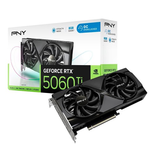 TARJETA DE VIDEO PNY GEFORCE RTX 5060 TI OC, 8GB GDDR7, PCI EXPRESS 5.0 X8PUERTO TARJETA DE VIDEO PNY GEFORCE RTX 5060 TI OC, 8GB GDDR7, PCI EXPRESS 5.0 X8PUERTO