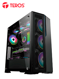 CASE GAMER TEROS TE1175N, MID TOWER, NEGRO, USB 3.0, USB 2.0, AUDIO.PANEL LATERA