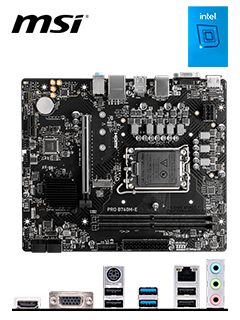 MOTHERBOARD MSI PRO B760M-E, CHIPSET INTEL B760, LGA1700, HDMI, VGA, MATXSOPORTA